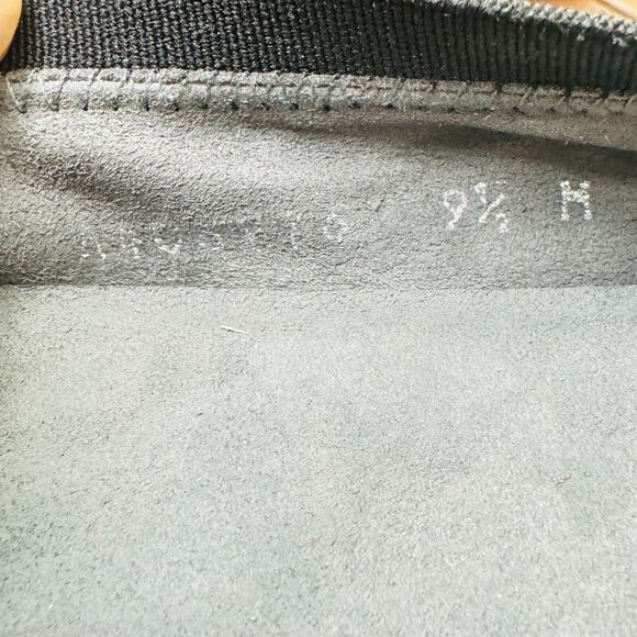 Stuart Weitzman Shoes Womens 9.5 Black Suede Ballet Flats Dress Casual Slip Ons - Picture 10 of 11